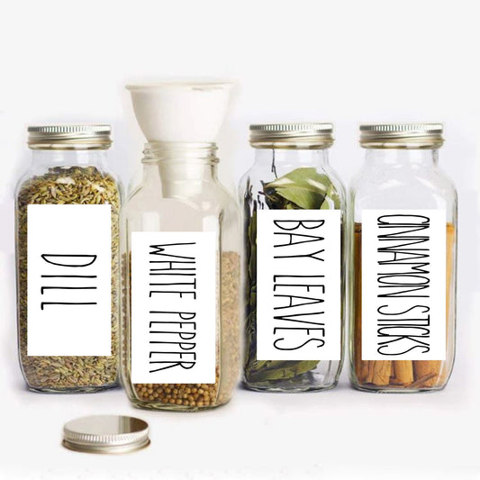 Minimalist Spice Labels