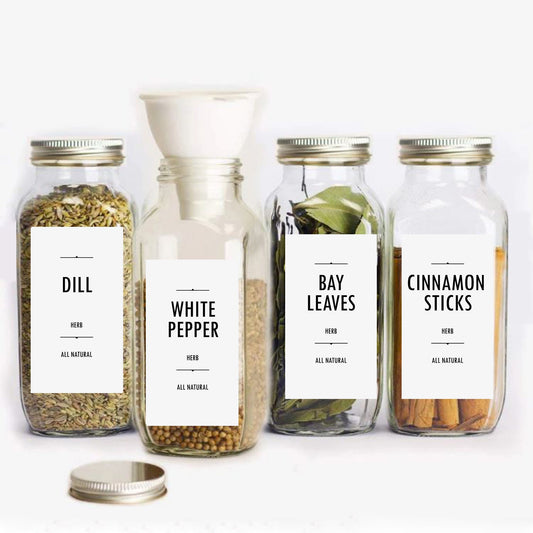 Minimalist Spice Labels