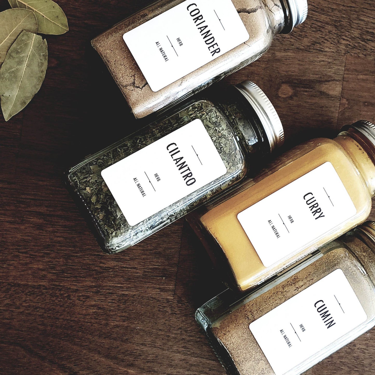 Minimalist Spice Labels