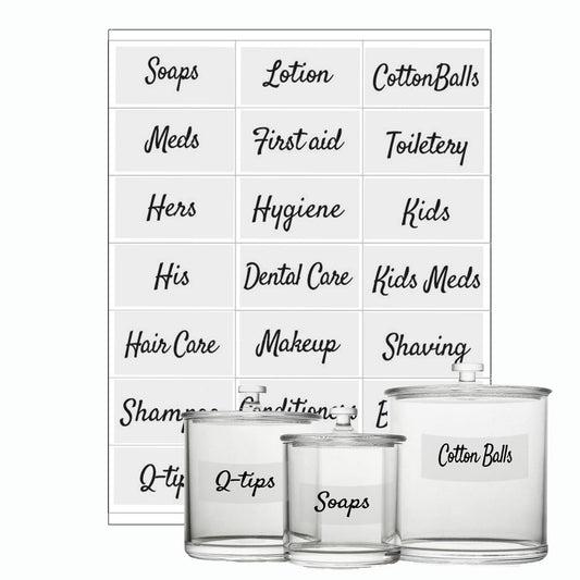 Bathroom Organization Farmhouse Label