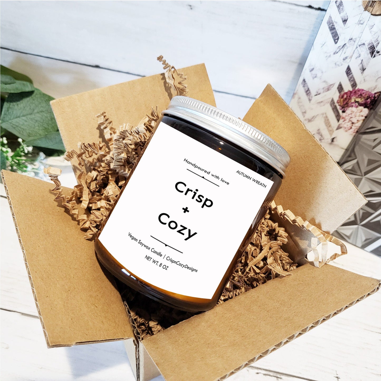 Scented candle gift  set - Crisp + Cozy