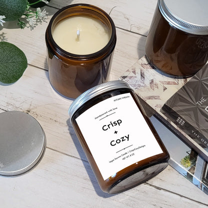 Scented candle gift  set - Crisp + Cozy