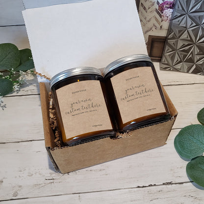 Personalized Candle gift set