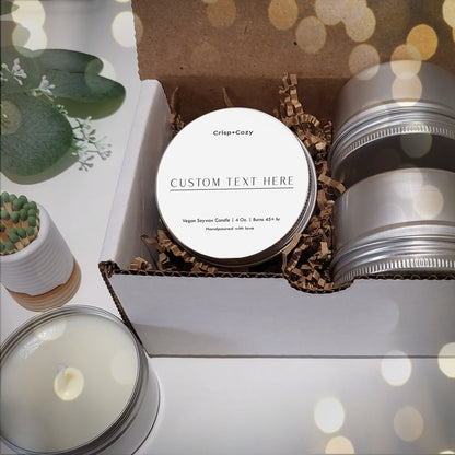 Personalized Candle gift set