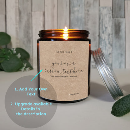 Personalized Candle gift set