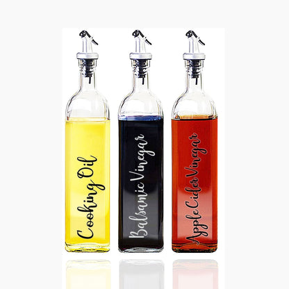 Modern Oil & Vinegar Bottle Labels