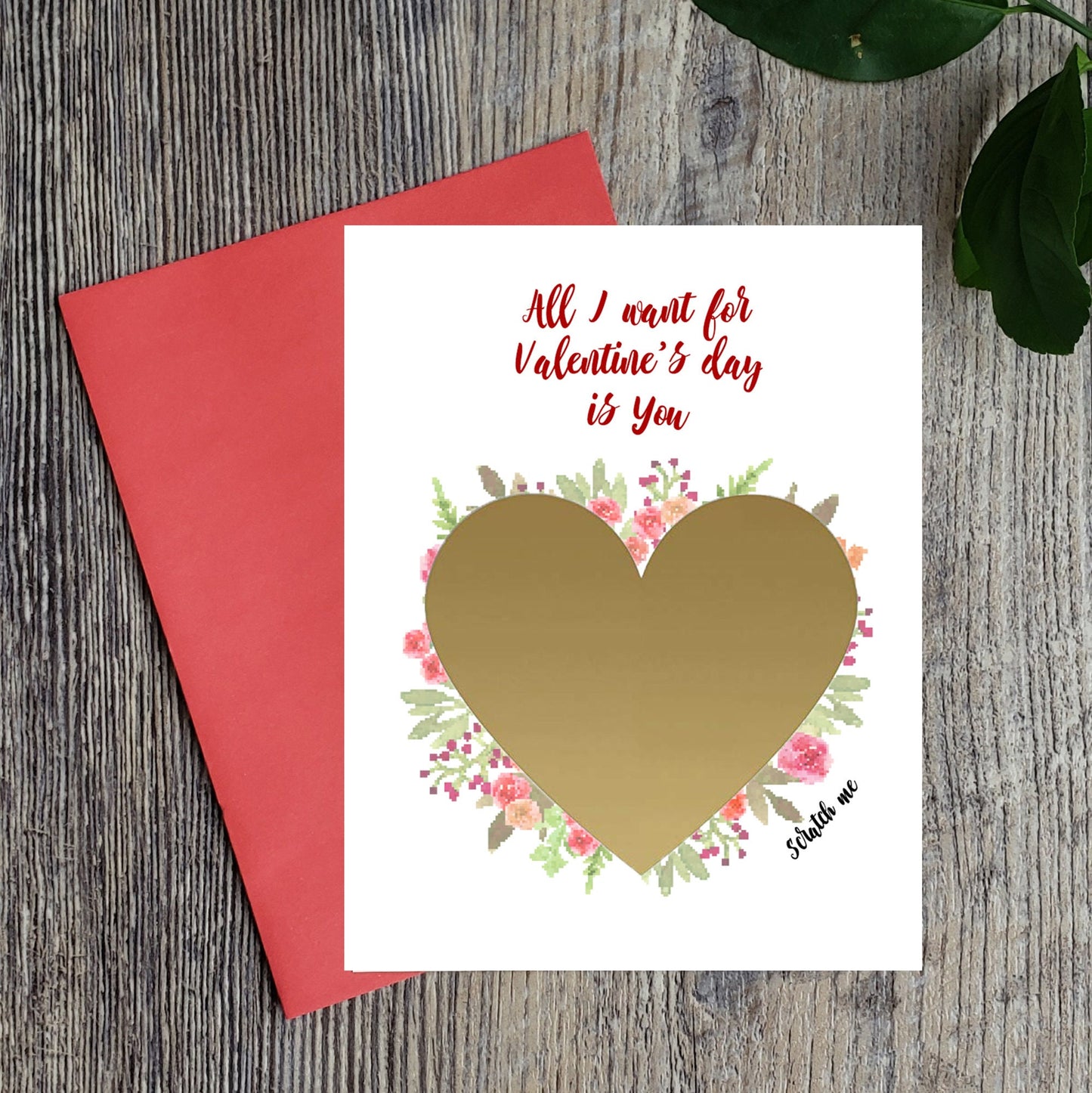 Valentine's Day Card - All I want for Valentine's day is...