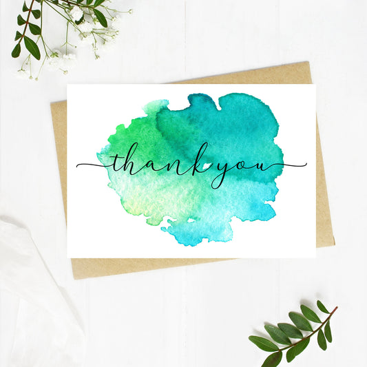 Thank you card set