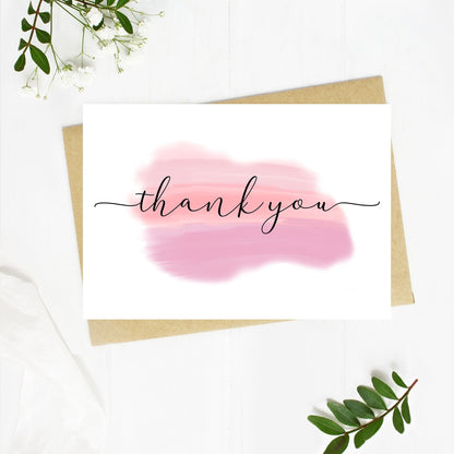 Thank you card set