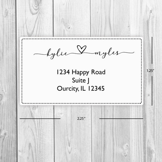 Personalized Couple address labels