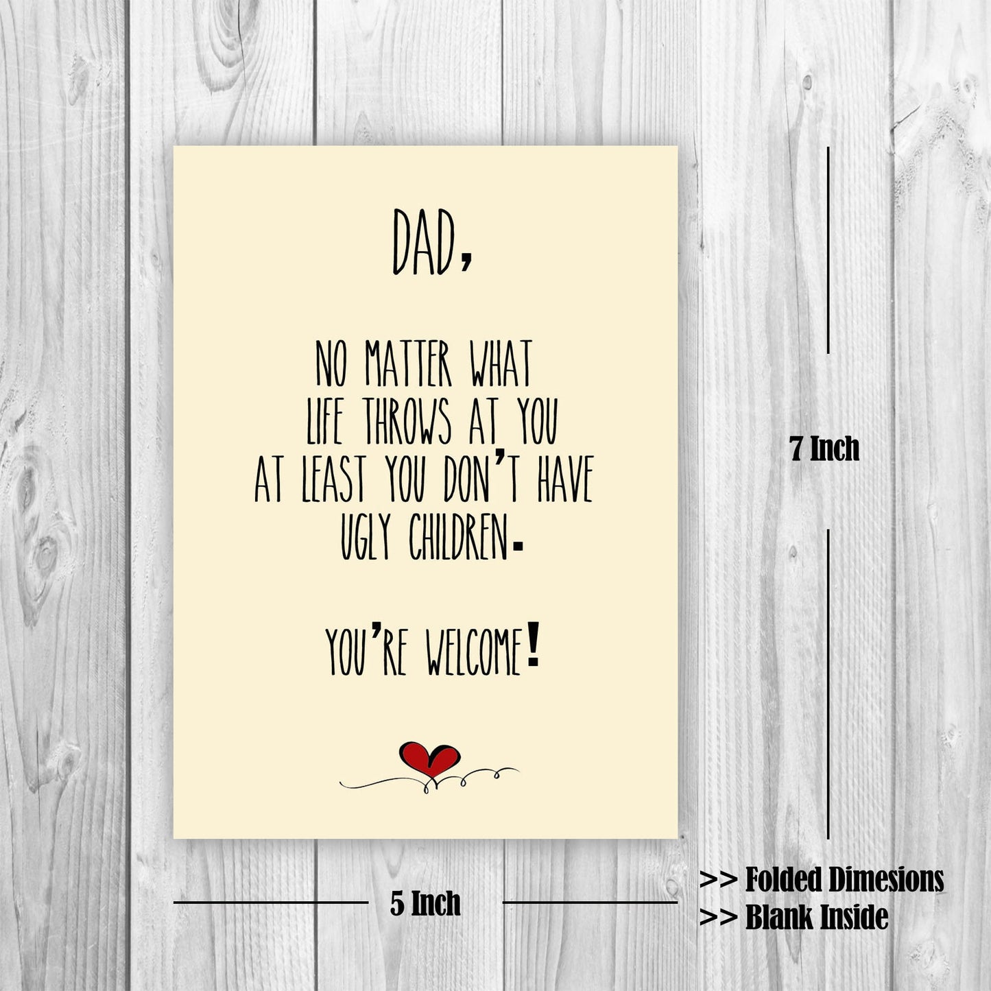 Father's day Card - DAD, You're welcome