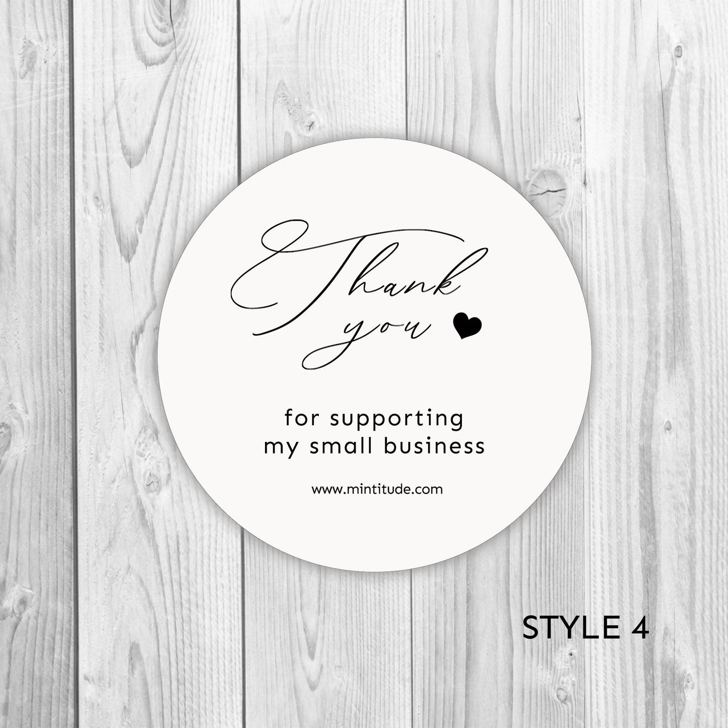Round Thank You Labels, Custom Circle stickers, Personalized thank you seals, Business Round sticker