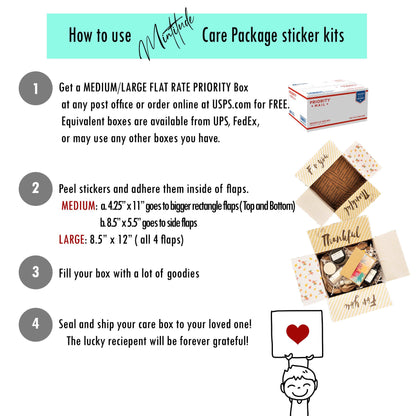 Care Package Sticker Kit - Best Friends