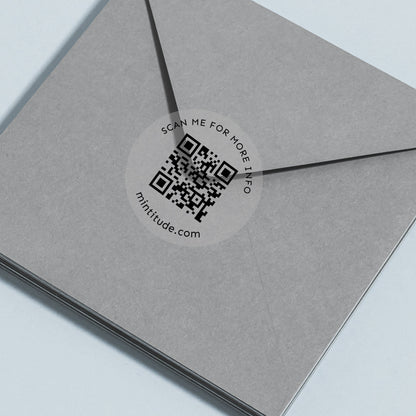 QR Code Stickers - Clear Round