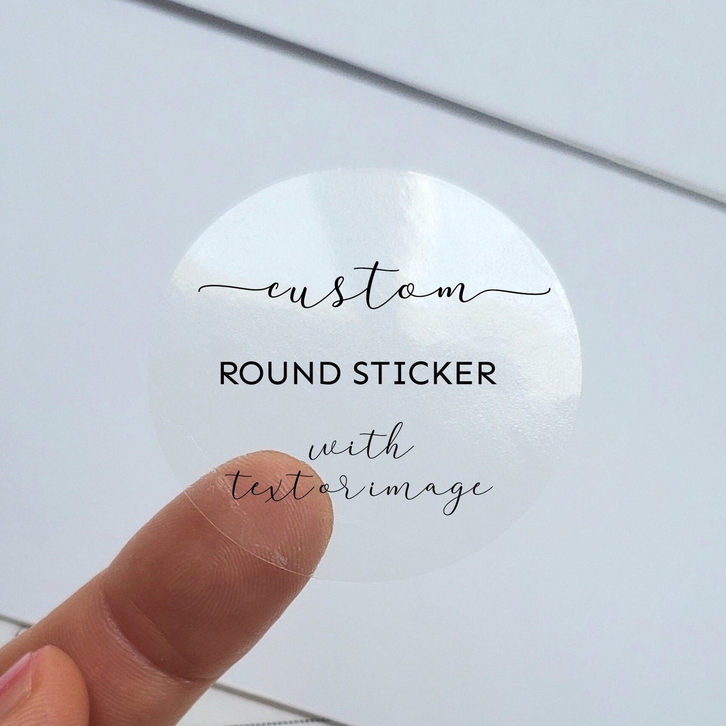Custom Clear Round Stickers