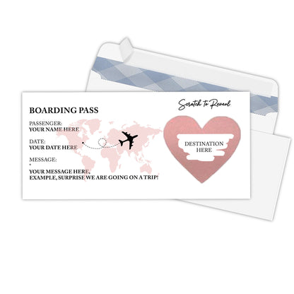 Personalized Holiday boarding pass
